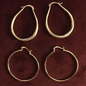 14k gold filled hoop earrings